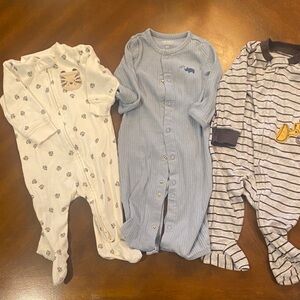 3 Carters Sleepers baby boy 6 mo